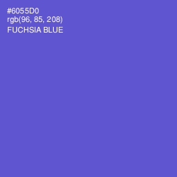 #6055D0 - Fuchsia Blue Color Image